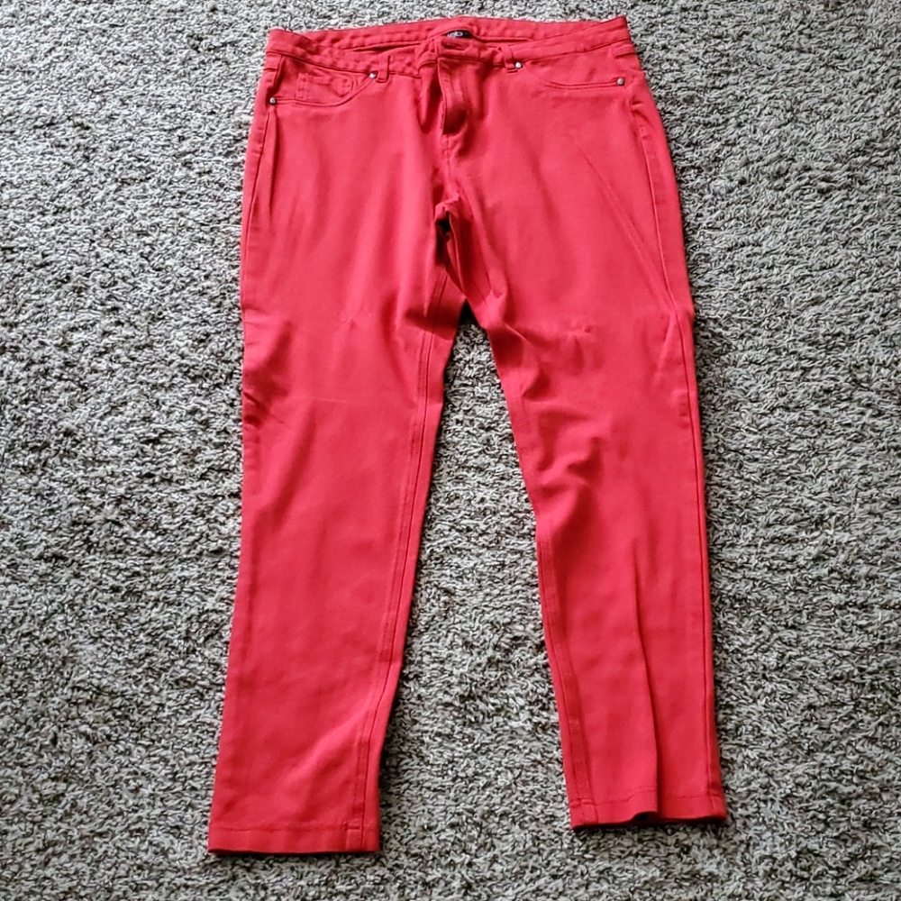 Red leggings